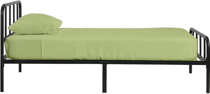 4-PC Fitted Sheet 30x80, 100% Cotton - Perfect for Narrow Twin/RV Bunk/Camping Cot/Guest Bed Replacement, Fits Upto 4-8" Deep Mattress - Sage Solid