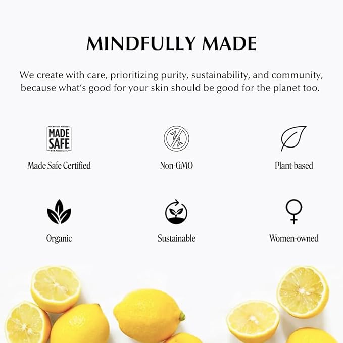 SHIMMER CHEF Grapefruit Glacé Morning Face & Body Balm Organic Skincare with Grapefruit Peel Concentrate Aloe Shea and Mango Butters Hydrates Protects Radiant Shimmery Skin Mood Uplift 2.5 oz