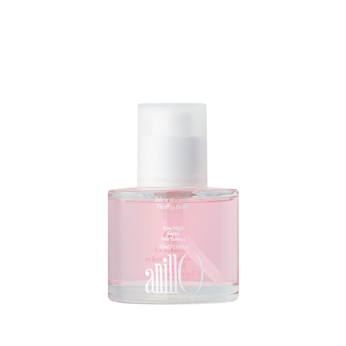 ANILLO Rosy Night Repair Hair Essence with Damask Rose Extract, Rosehip Oil, Peptide Complex for Dry, Damaged, Frizzy Hair - Musky Floral Scent, Vegan, Paraben-Free 50ml / 1.69 fl. Oz