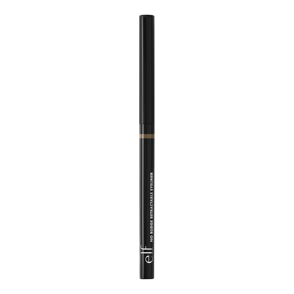 e.l.f. No Budge Retractable Eyeliner, Creamy, Ultra-Pigmented, Coffee