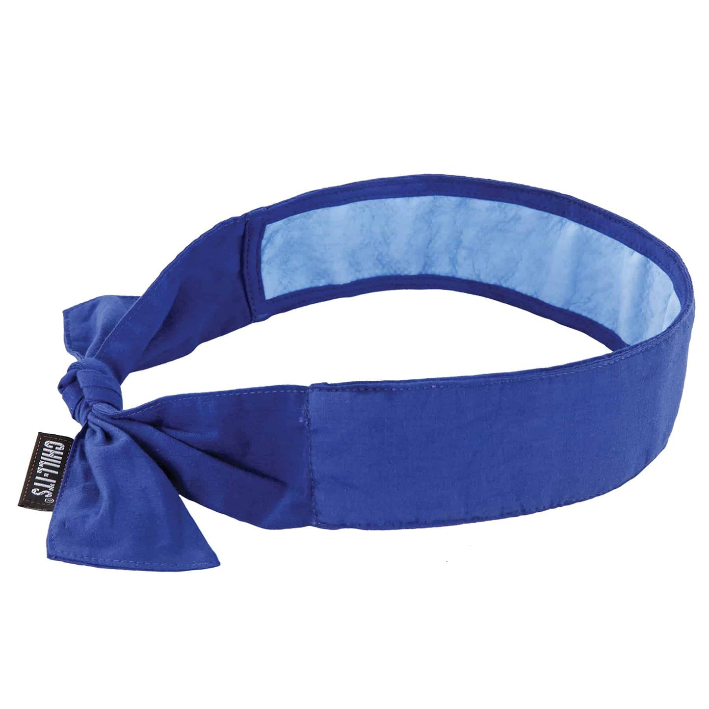 Ergodyne Chill Its Cooling Bandana, Lined with Evaporative PVA Material for Fast Cooling Relief, Tie for Adjustable Fit, Blue, 2-Pack