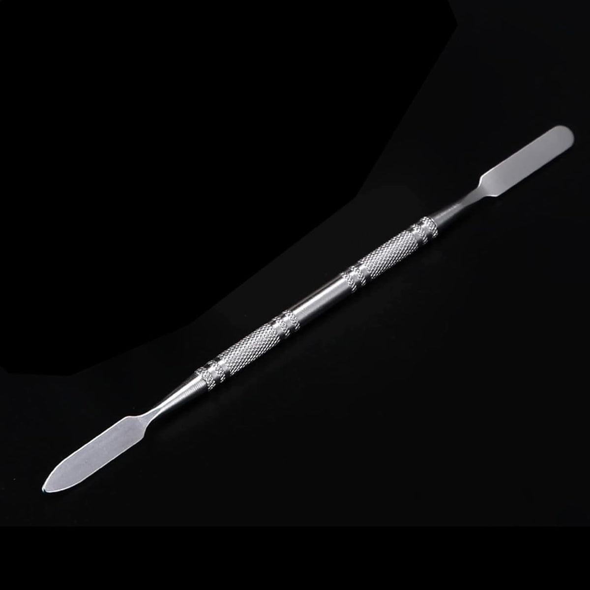 2 Pcs Resin Nail Palette Nail Polish Palette Nail Art Palette with Stainless Stirring Rod (Gray and Purple)