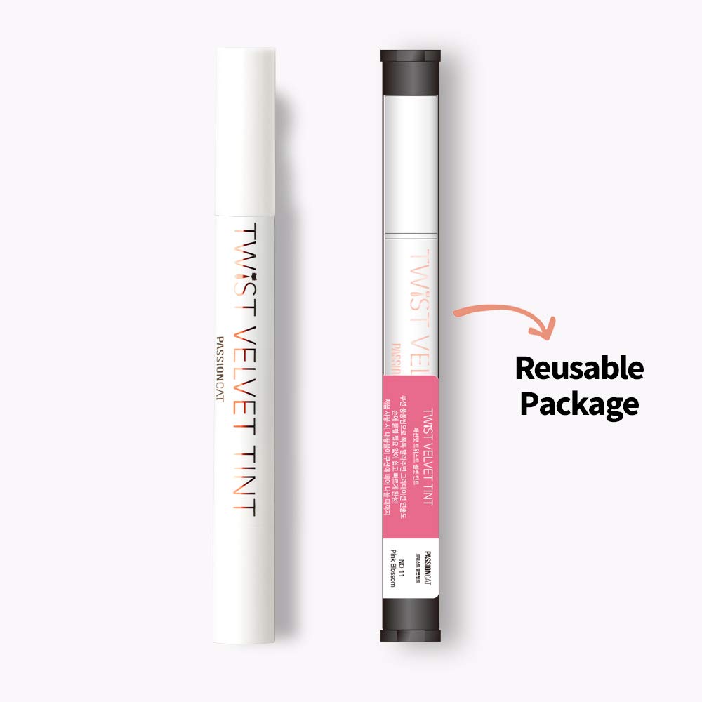 PASSIONCAT Long Lasting Lip Stain for Lips and Cheek Tint | High Pigment Color | lightweight Matte Finish | Weightless | Full Coverage | Twist Velvet Tint #11 (No.11)