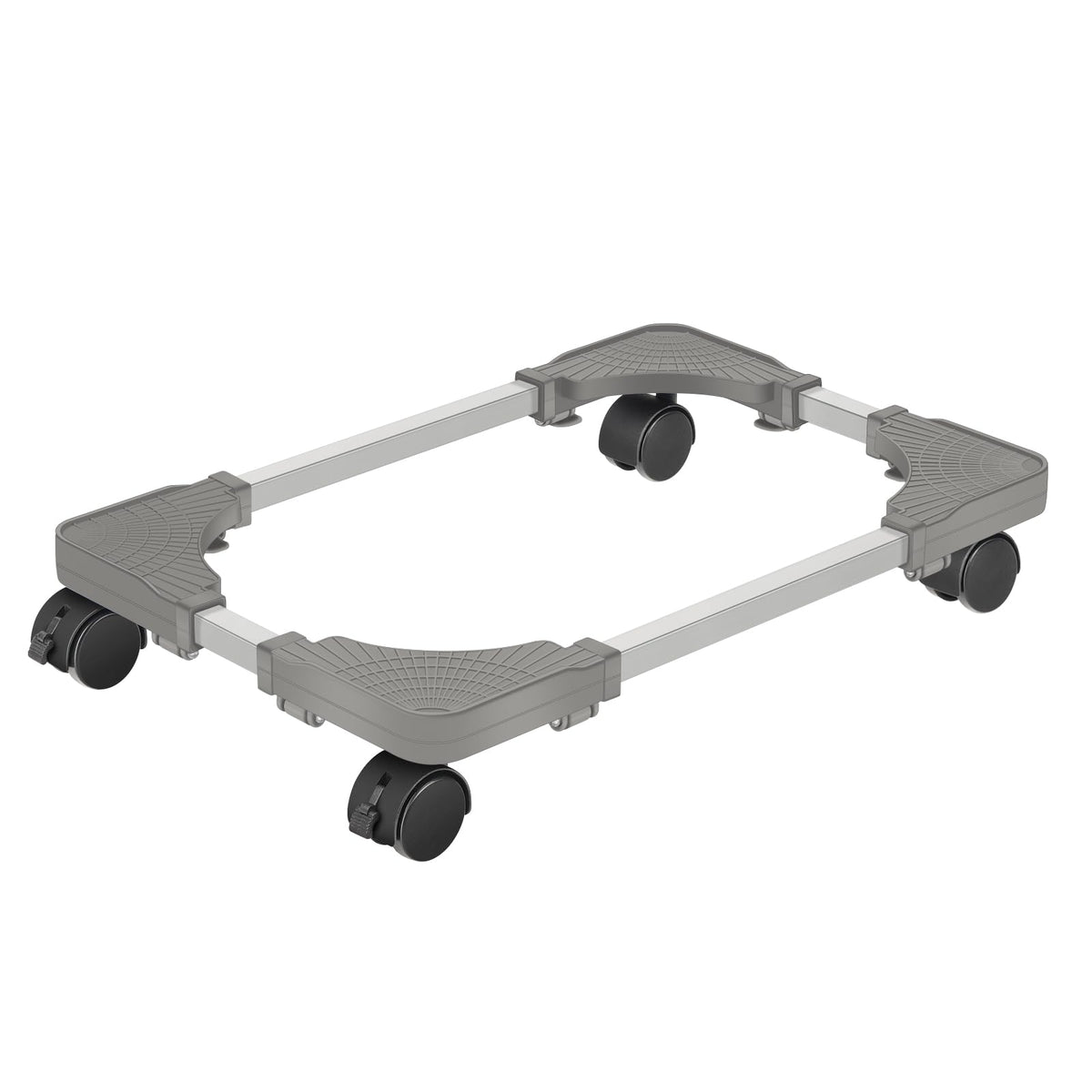 Liitrton Mobile CPU Stand Adjustable Computer Tower Stand with 4 Caster Wheels Fits Most PC (White)