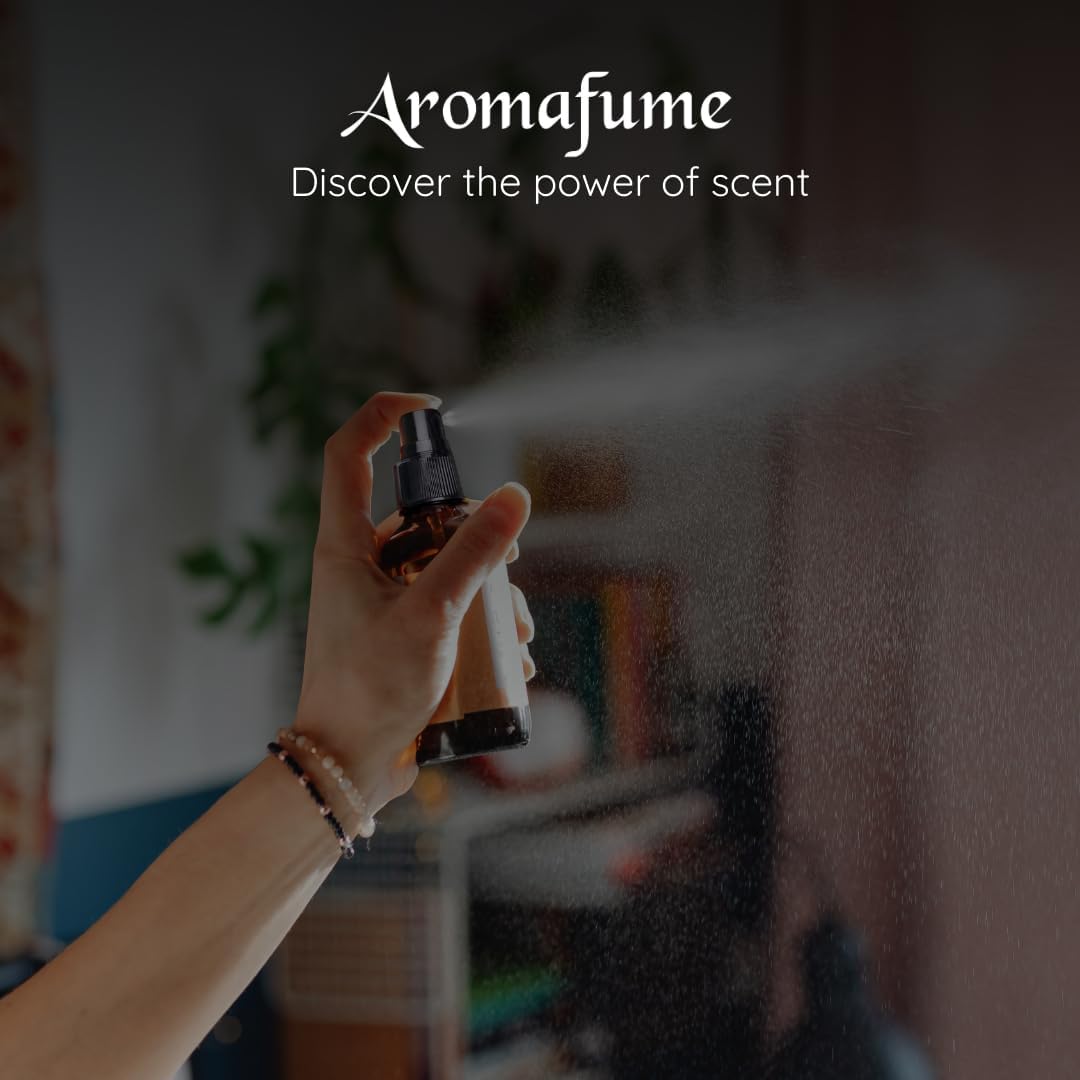 Vanilla Room, Linen & Pillow Spray by Aromafume | 100ml/3.38 fl oz | with Pure Vanilla Essential Oil | Aromatherapy Spray | Mist for Bedding, Fabrics