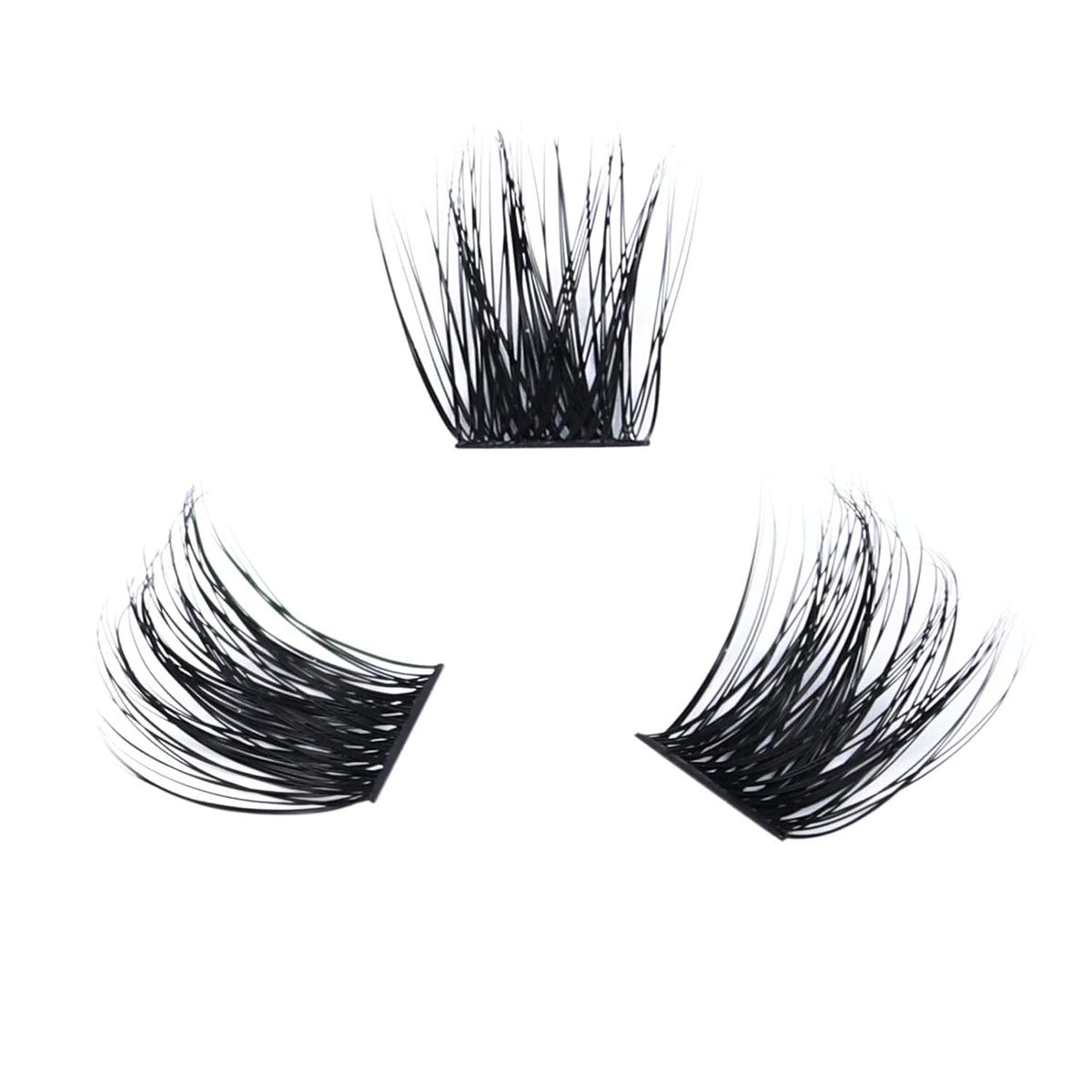 Lash Extension Kit LAUBESS Lash Clusters Kit Cluster Eyelash Extensions Kit Eyelash Clusters Lash Bond and Seal Waterproof Tweezers Brush Lash Glue Remover (Kit 03-D-Mix14-18)