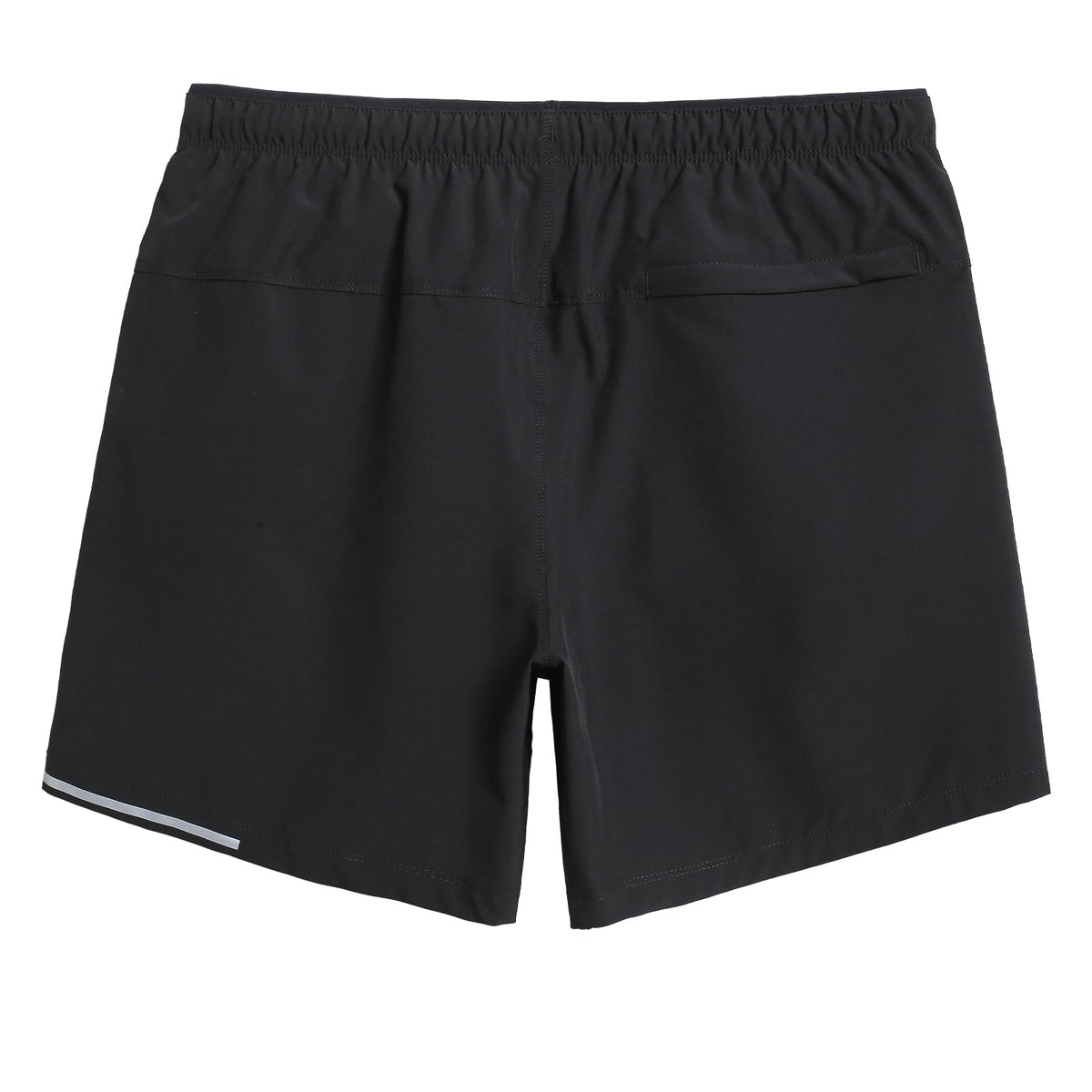 maamgic Mens Running Shorts Workout 6" Marathon Lightweight Quick Dry Gym Shorts with Zip Pocket Black Large