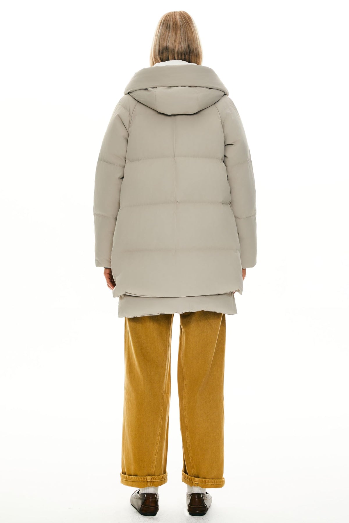 Orolay Women's Thickened Down Jacket Beige Large