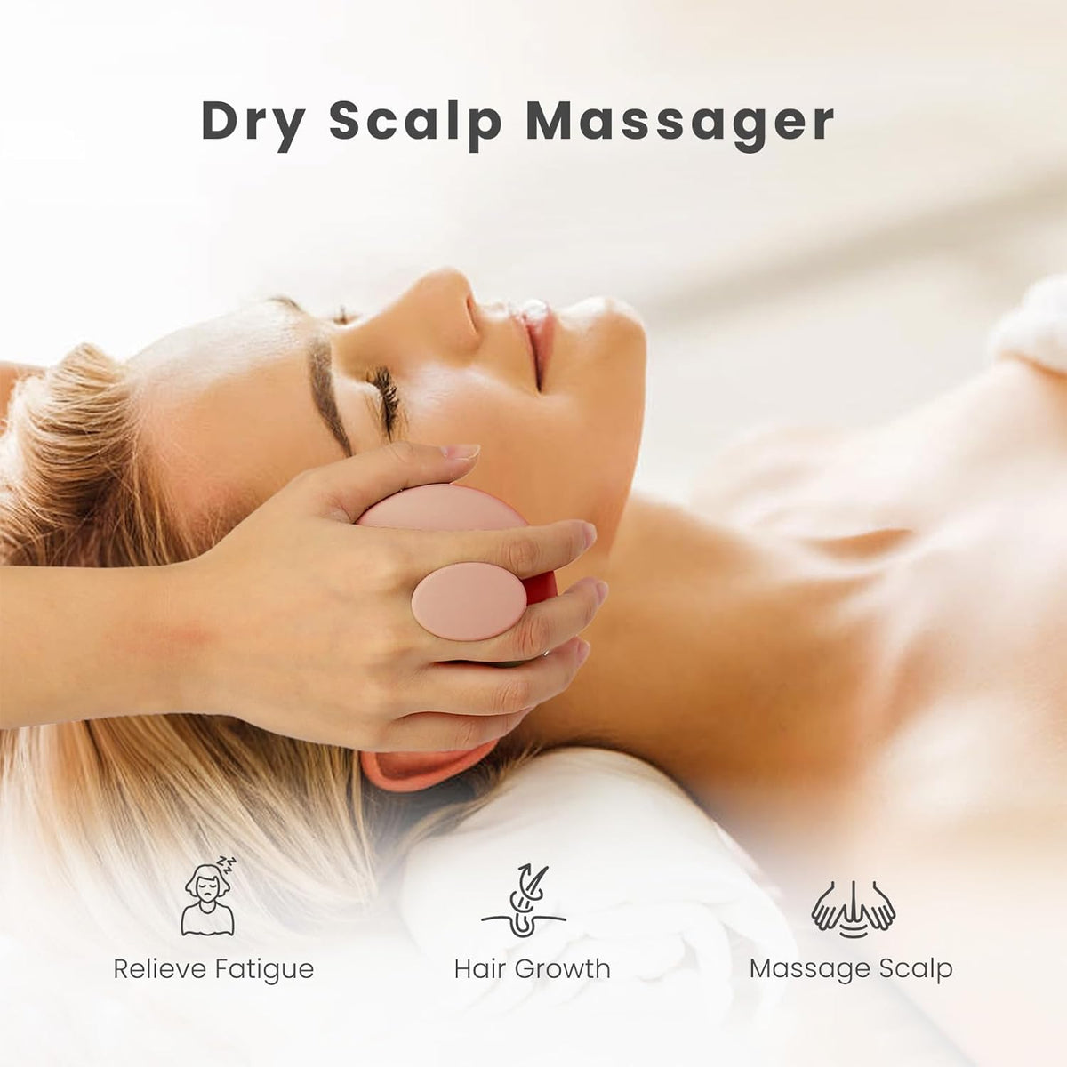 AIMIKE Scalp Massager - Silicone Shampoo Brush for Hair, Dandruff Removal & Hair Growth Stimulator - Exfoliator for Dry & Wet Scalp