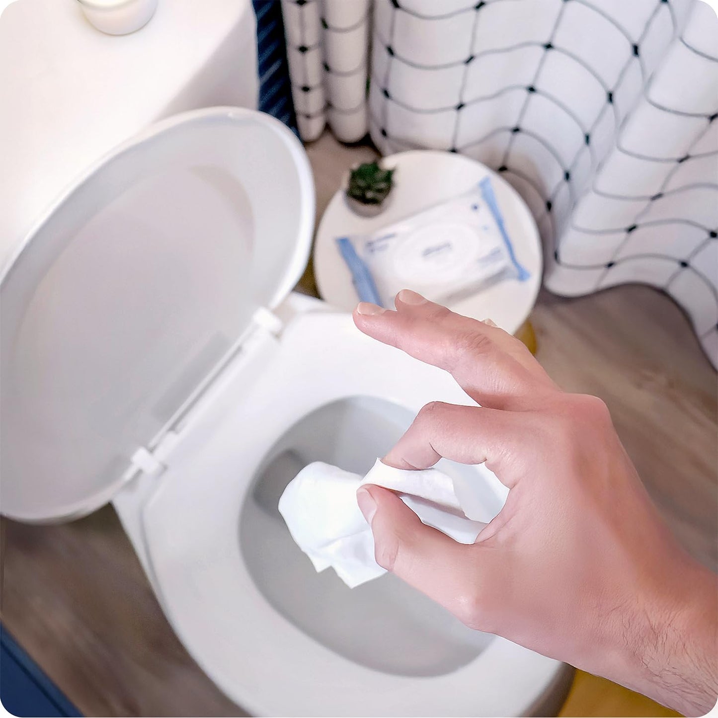 Squatty Potty Flushable Wipes - 3 Pack (54 Total Wipes) - 99% Water & Plant-Based - Green Tea, Cucumber & Aloe Spa Scent - pH Balanced - Septic Safe Adult Wet Wipes