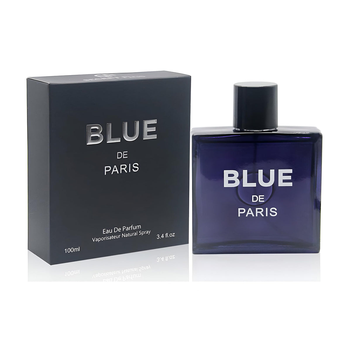 AFLUXE Blue De Paris Sensual Woody Fragrance for Men | Long Lasting Cologne Aromatic Scent, Eau de Parfum Natural Spray - Great Holiday Gift, 3.4 Fl Oz/100 Ml