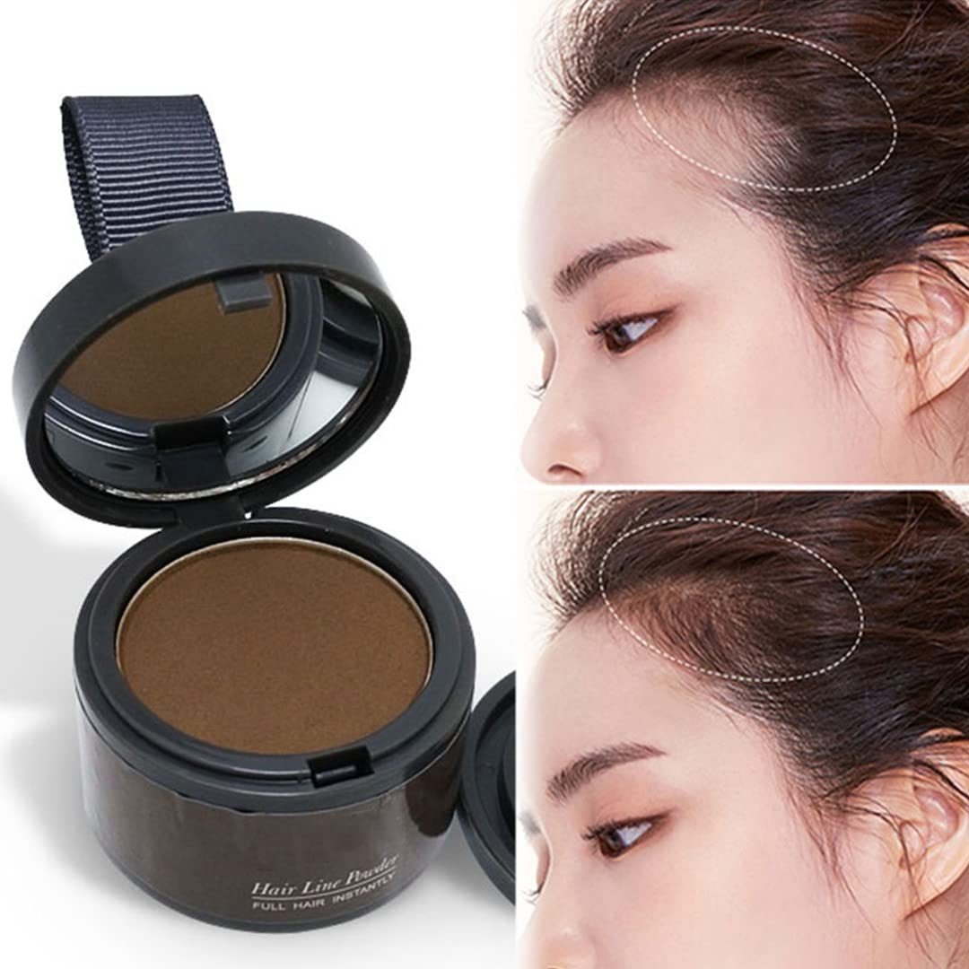 Hairline Powder (Red-Brown Bright) - Instantly Cover Gray Hair with Color Shadow, Touch-Up for Thin Hair 4g