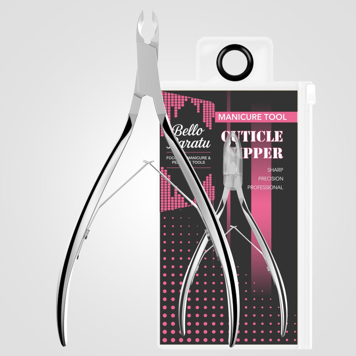 Cuticle Trimmer Professional Extremely Sharp Cuticle Nippers Stainless Steel Clippers Cutter Remover Manicure Nail Tools for Women