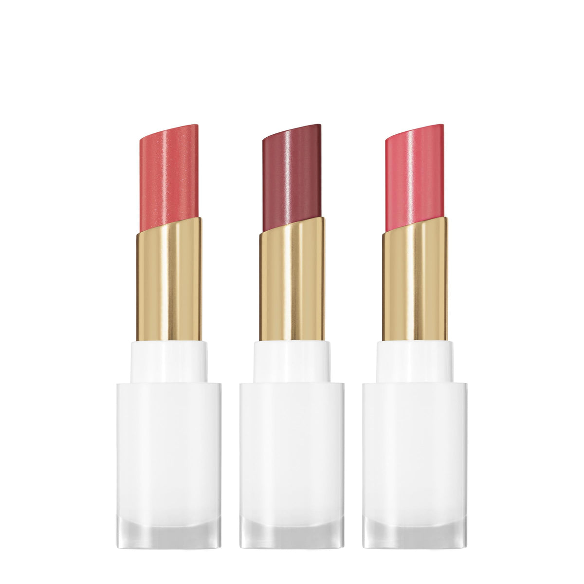 REVLON Super Lustrous Glass Shine Balm Gift Set, 3-Piece, Lipstick Multipack, Hydrating Tinted, Sheer Glossy Finish, 003 Honey Shine, 008 Rum Raisin, 006 Girly Swirly