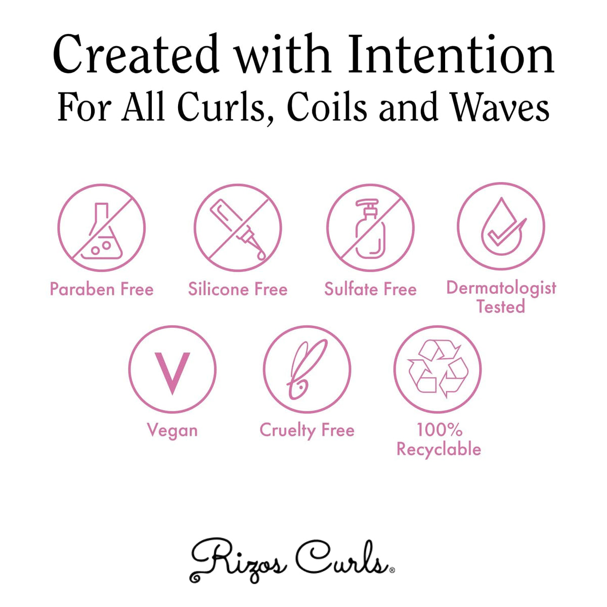 Rizos Curls Travel Light Hold Gel, Defines with Flexible Hold, Flake-Free and Frizz-Free Voluminous Curls, Moisturize and Combat Humidity with Aloe Vera & Flaxseed, 2.5 oz