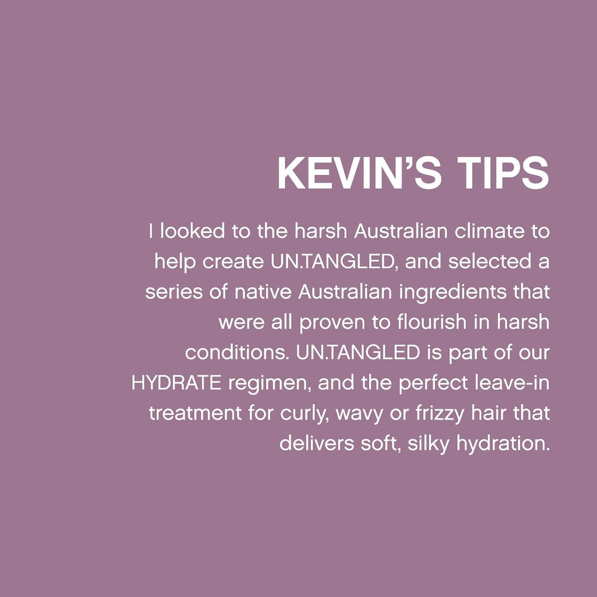 KEVIN.MURPHY UN.TANGLED - Hair Detangler Leave-In Conditioner Spray - For All Hair Types - With Australian Fruit Extracts - 150 mL / 5.1 fl oz