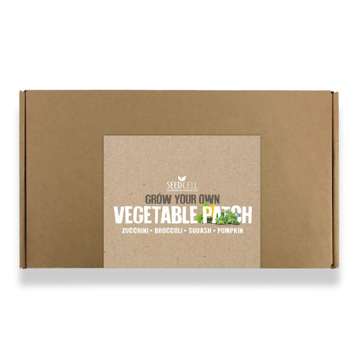 Vegtrug Seed Pods Kit - Vegetable Patch, Non-GMO Seeds with Fully Biodegradable Seed Pods, Contains Seeds of Broccoli, Zucchini, Pumpkin, and Butternut Squash, Pack of 1