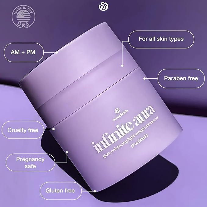 Kay’s Glow Serum + Infinite Aura Moisturizer + Boho Cleansing Balm – Oxygen-Infused THDA Vitamin C with Gentle AHA for Face and neck | Hydrates, Soothes and Brightens Bundle
