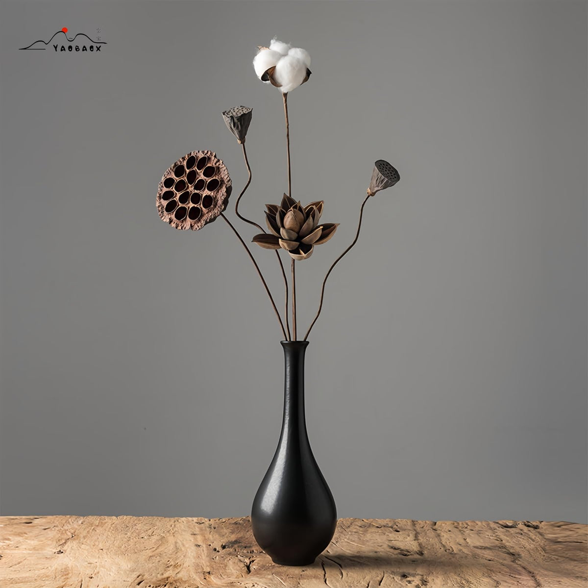 YAOBAOX 5004 Handmade Natural Dried Flowers Decor, for Modem Home Table Vase Decor, Farmhouse Party Floral for DIY Arrangement Props Gift DΓ©cor Ikebana (Flower Head and stem are Separate)
