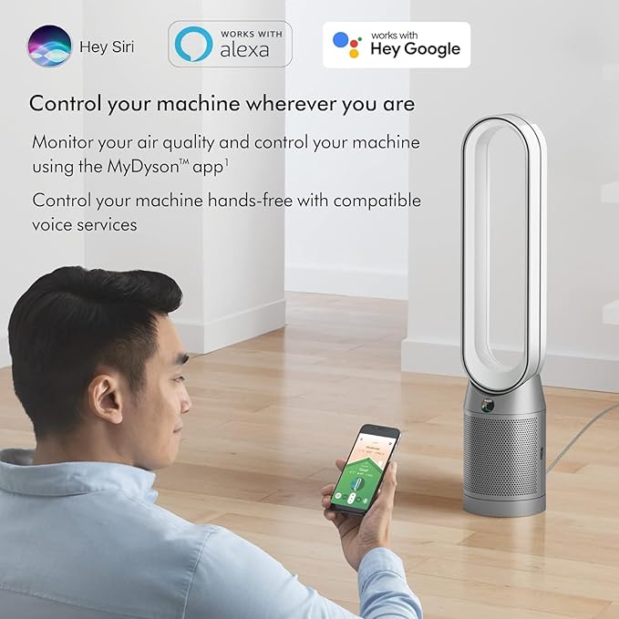 Dyson Purifier Cool™ TP07 Smart Air Purifier and Fan - White/Silver
