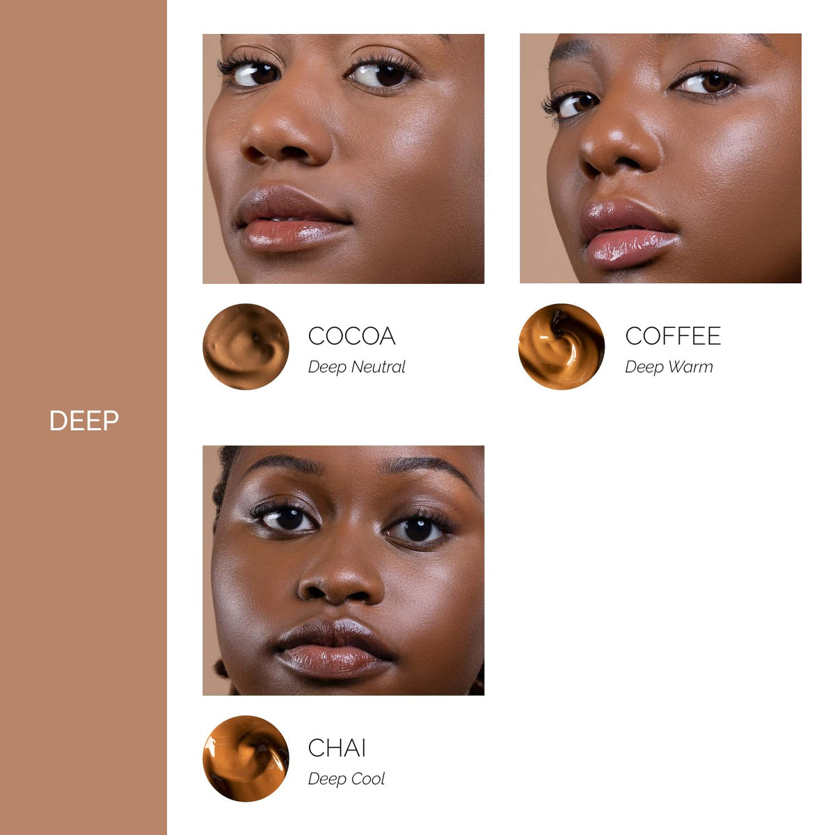 OFIR Skin Satin Medium Coverage Foundation | Buildable, Non-Creasing Finish | Vegan, Cruelty-Free, Paraben-Free Makeup | Blue Light Protection | 1 FL OZ (Truffle - Very Deep Cool)