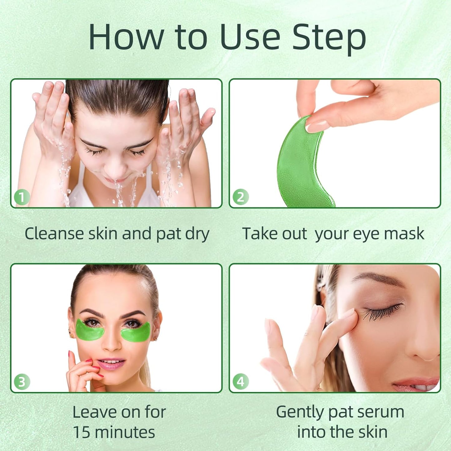 Under Eye Patches, 40 Pairs Eye Mask for Dark Circles, Puffy Eyes, Undereye Bags,Wrinkles,Eye Mask Patches with Aloe Vera, Eye Treatment Skin Care for Men & Women Gift
