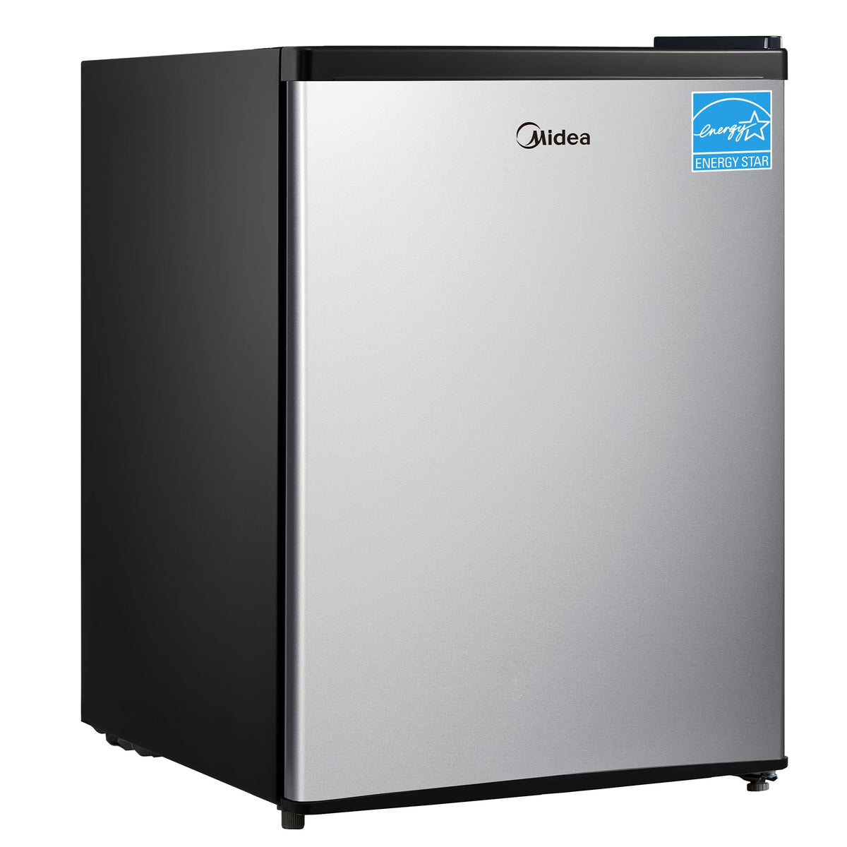 Midea WHS-87LSS1 Refrigerator, 2.4 Cubic Feet, Stainless Steel