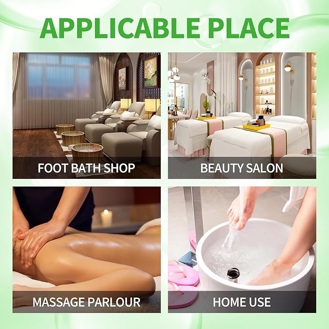 Pedicure Kit Foot Soak Set: Bubble Salt, Sugar Scrub, Massage Mask, Massage Lotion in a Box, 4 Step Foot Spa Kit for Dry Feet,Tired Feet(1 Set Lemon)