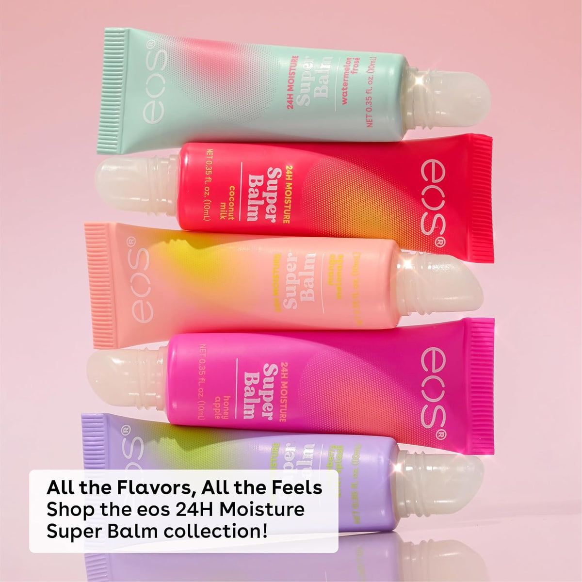eos 24H Moisture Super Balm - Birthday Cake, Lip Mask, Day or Night Lip Treatment, Made for Sensitive Skin, 0.35 fl oz