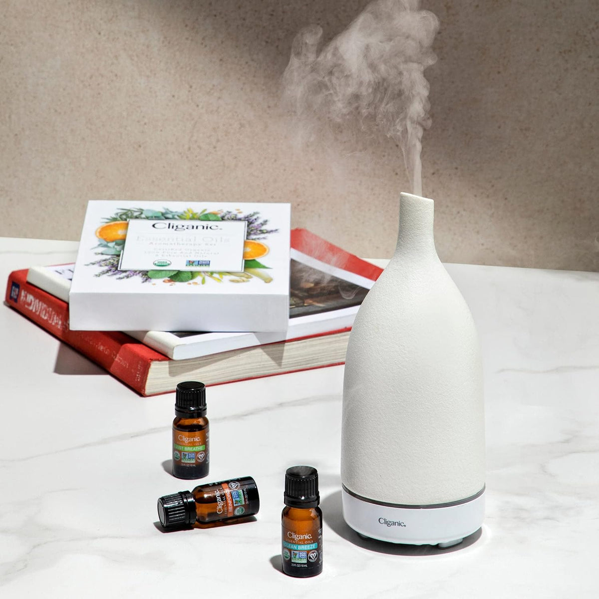 Cliganic Soothe Essential Oil Blend - Organic, Natural Aromatherapy Oil for Diffuser Steam Distilled | Non-GMO Verified