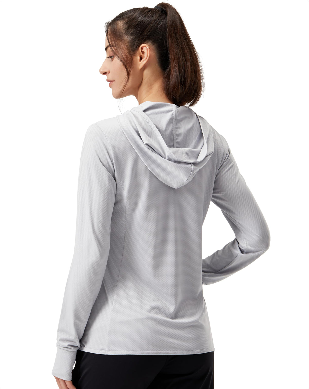 Soothfeel Women's UPF 50+ Sun Protection Hoodie Jacket Lightweight Long Sleeve Sun Shirt for Women with Pocket Hiking Outdoor