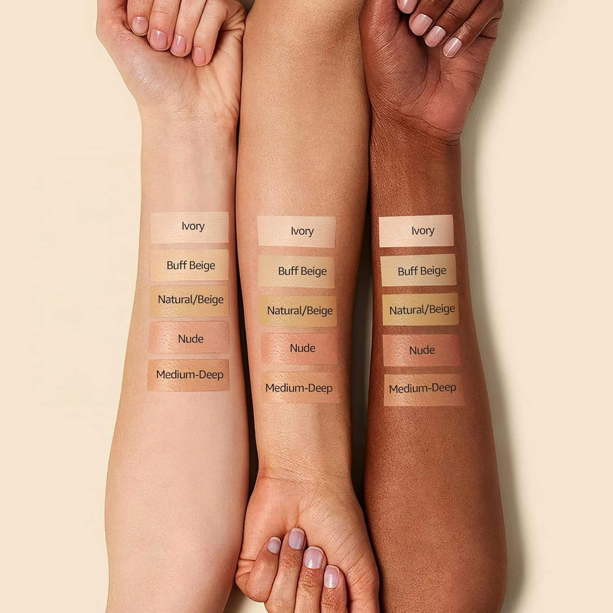 Mushroom Head Air Cushion CC Cream - BB Cream Foundation Makeup Moisturizing Concealer Long-Lasting, Cushion Foundation Full Coverage Self Adjusting for Mature Skin & All Skin Types (Medium Deep)