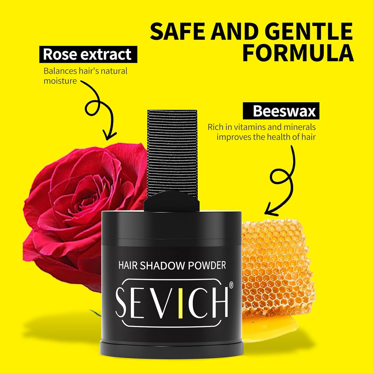 Sevich Hairline Powder 10g Large Capacity,Instantly Conceals Hair Loss,Root Touch up Powder,Hair Shadow Toppers for Women & Men Thinning Gray Hair,48H Makeup Lasting,1 Box = 2.5 Boxes,Light Brown