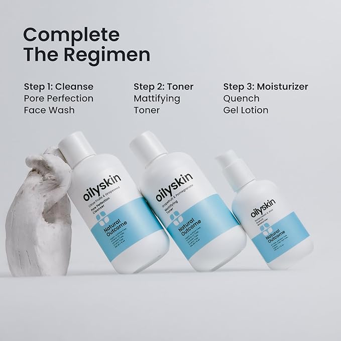 natural outcome Oily Skin Cleanser | Oil Control Daily Face Wash | Pore Hydrating Non-Greasy Cleansing Gel with Purifying Citrus Extracts for Oily Skin Types | Sulfate & Cruelty Free | 8 oz