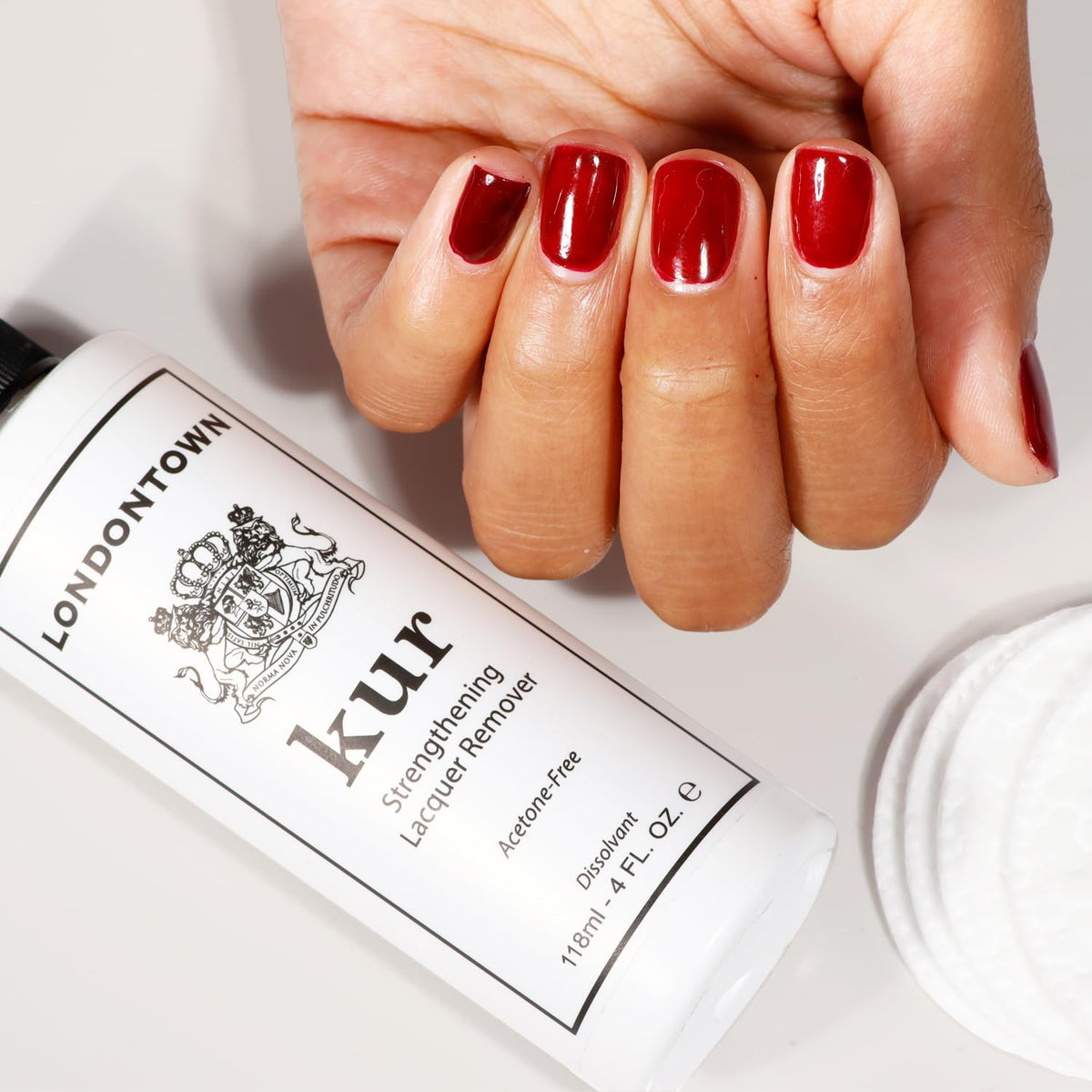 LONDONTOWN kur Strengthening Lacquer Remover, 4 Fl Oz