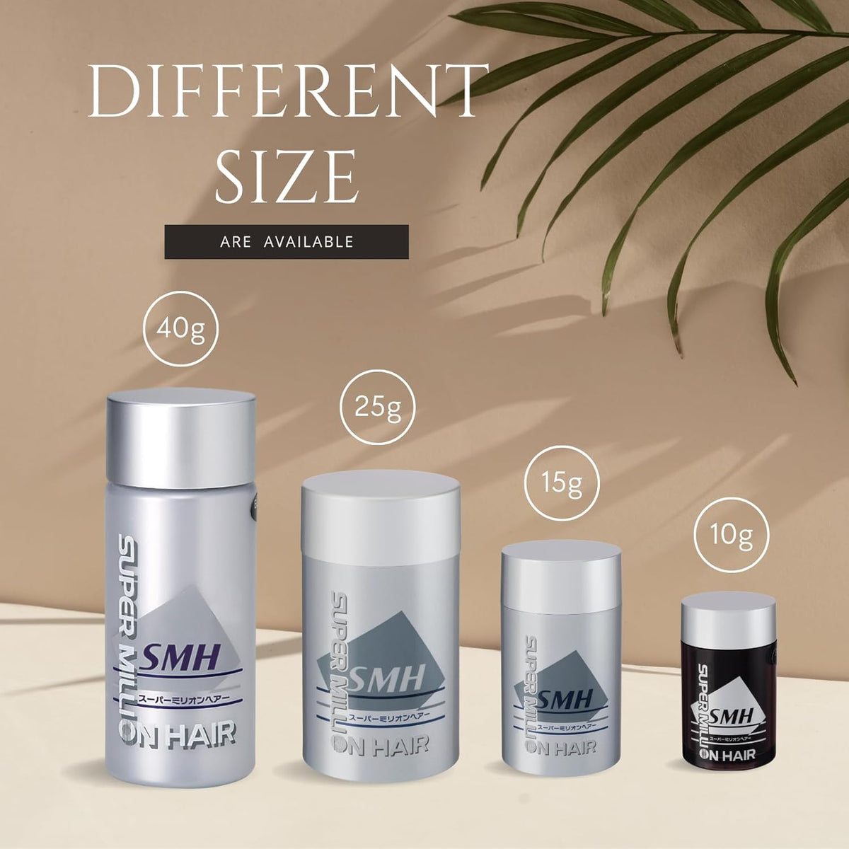 SMH Plant-Based Hair Fibers MADE IN JAPAN – Instantly Conceals Thinning Hair –Long-Lasting, Natural Look – Sweat, Water & Wind Resistant – For Men & Women (10g, Ash Blond)