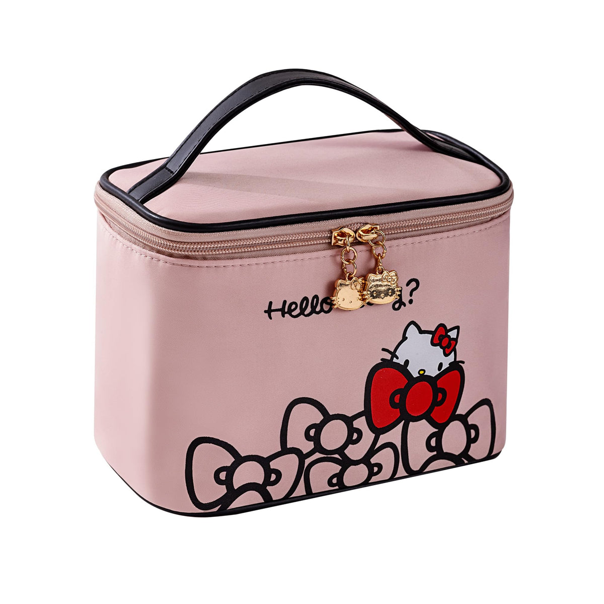 AmBealla Makeup Bag Large Waterproof Cosmetic Bags with Makeup Brush Holder, Cute Printed Makeup Organizer for Women Traveling,Portable Toiletry Bag for Girls