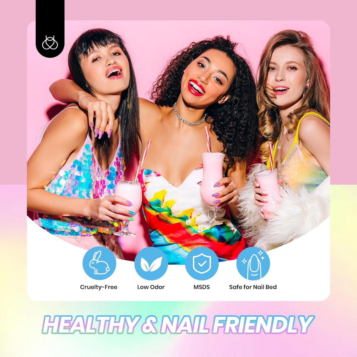 Beetles Neon Gel Nail Polish Set, 6 Colors Summer Jelly Gel Polish Kit Sheer Hot Pink Green Orange Purple Blue Yellow Translucent Effect Soak Off UV French Nail Art Manicure Gift for Women