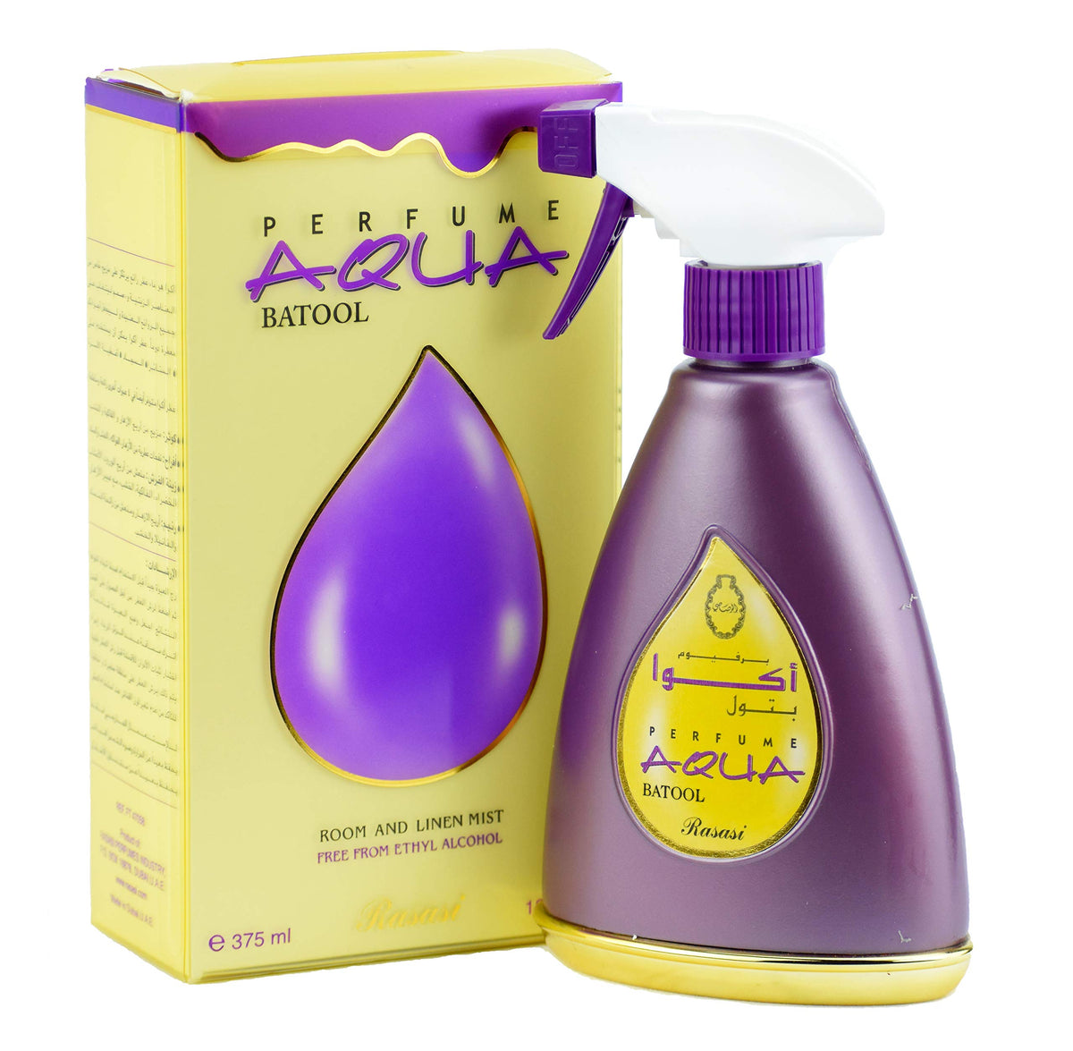 Rasasi Aqua Batool Room & Linen Mist Spray, 12.6 Ounce