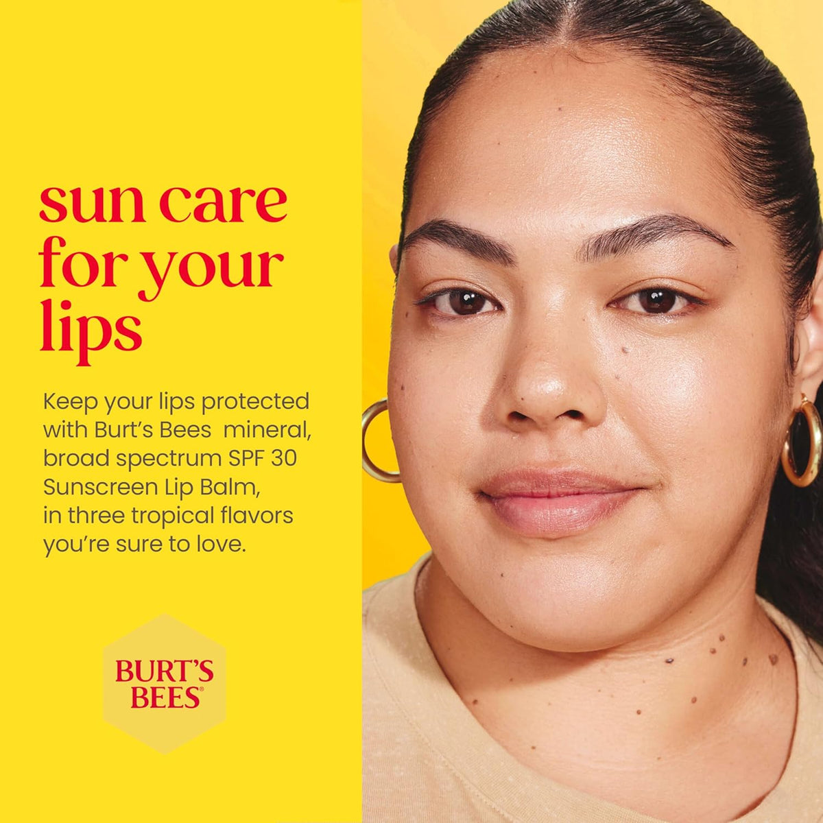 Burt’s Bees SPF 30 Lip Balm, Beaches and Cream, Water-Resistant Sun Care, Nano-Free Zinc Oxide Formula, Natural Origin Conditioning Lip Treatment, 3 Tubes, 0.15 oz.