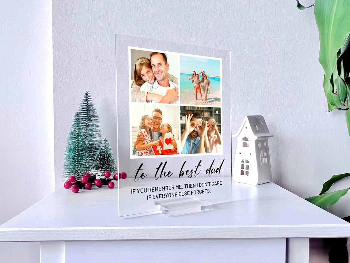 Personalized Photo Plaque Print with Wooden, Acrylic, Led Light Stand - Bestfriend Gift Gift for Her Gift for Him Photo Collage Best Friend Gifts Custom Couples Gift Gifts for wife