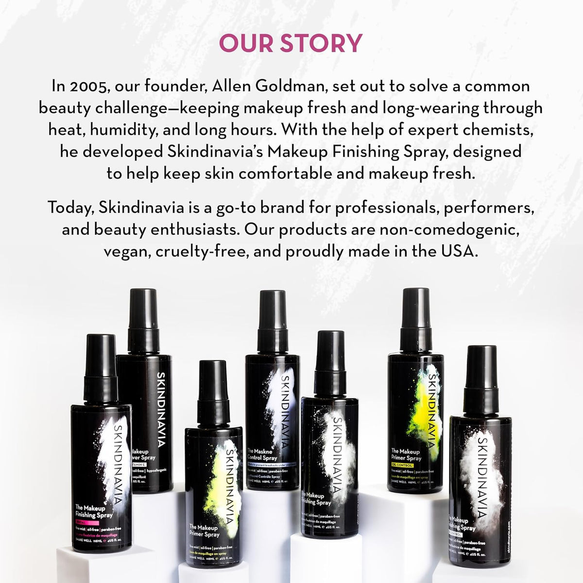 Skindinavia The Makeup Finishing Spray, Oil Control Makeup Setting Spray, All-Day Wear, Long-Lasting Up to 16+ Hours, Heat-Resistant & Waterproof, Fine Mist, 2.0 Oz