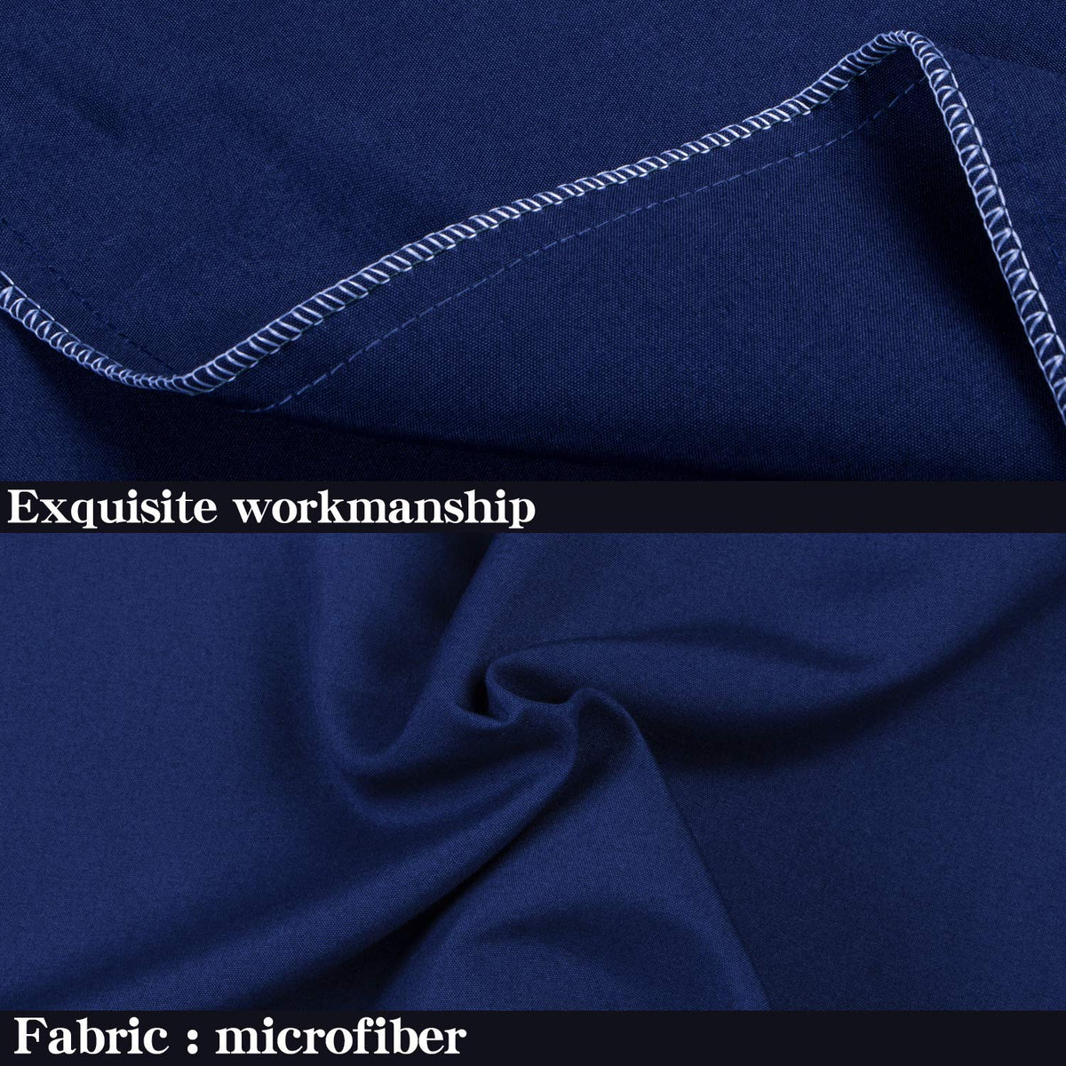 NTBAY Body Pillowcase - Brushed Microfiber 20x54 Pillowcase - Soft, Wrinkle-Free, Fade-Resistant, Stain-Resistant, Navy Blue Body Pillow Cover with Envelope Closure - 20x54 Inches, Navy Blue