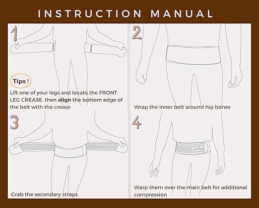 Sacroiliac Hip Belt for Women and Men That Alleviates Sciatic, Pelvic, Lower Back, Leg and Sacral Nerve Pain Caused by Si Joint Dysfunction| Trochanter Brace (Petite, Nude)