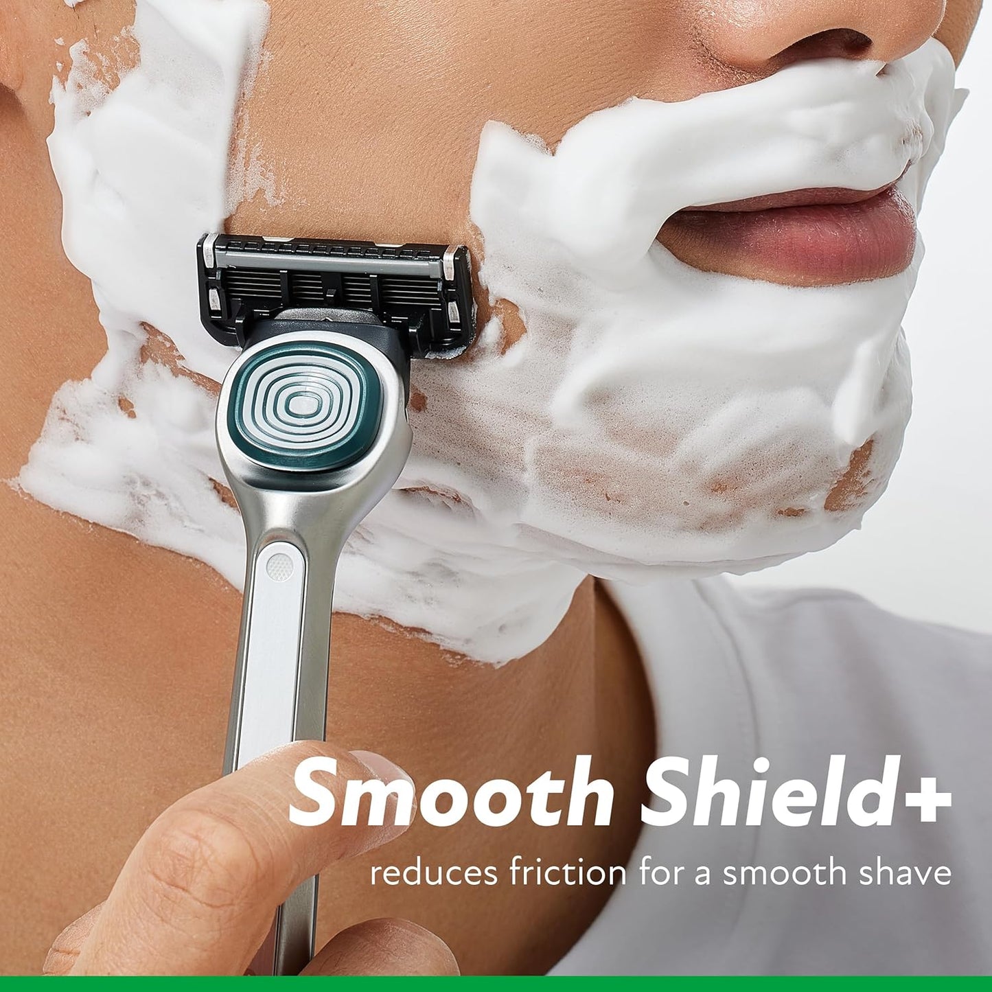 DORCO SLEEK Six Blade Razor System Bundle with Multi-Flex Technology, Ergonomic Handle With Precision Shaving Razor Replacements, 14 Cartridges
