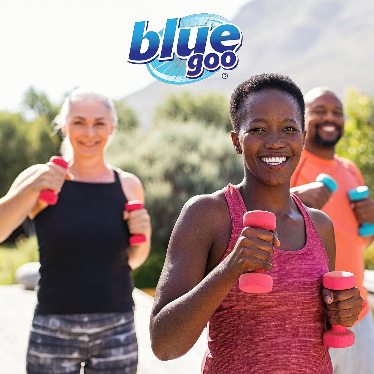 Blue Goo Pain Relieving Cream – for Back and Neck Pain, Sports-Related Muscle and Joint Pain, Sprains and Strains, Maximum Strength Deep Heating Rub, Made with 100% Pure Emu Oil, 32 oz (1 Pack)
