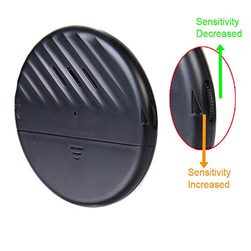 EverNary Window Vibration Alarm,3Pack 125dB Loud Ultra-Slim Anti-Theft Alarm for Door and Window Glass Break Sensor Alert with Adjustable Sensitivity (3, Black)