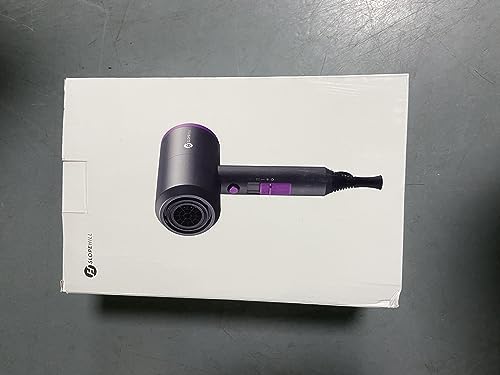 slopehill Professional Ionic Hair Dryer, Powerful 1800W Fast Drying Low Noise Blow Dryer with 2 Concentrator Nozzle 1 Diffuser Attachments for Home Salon Travel