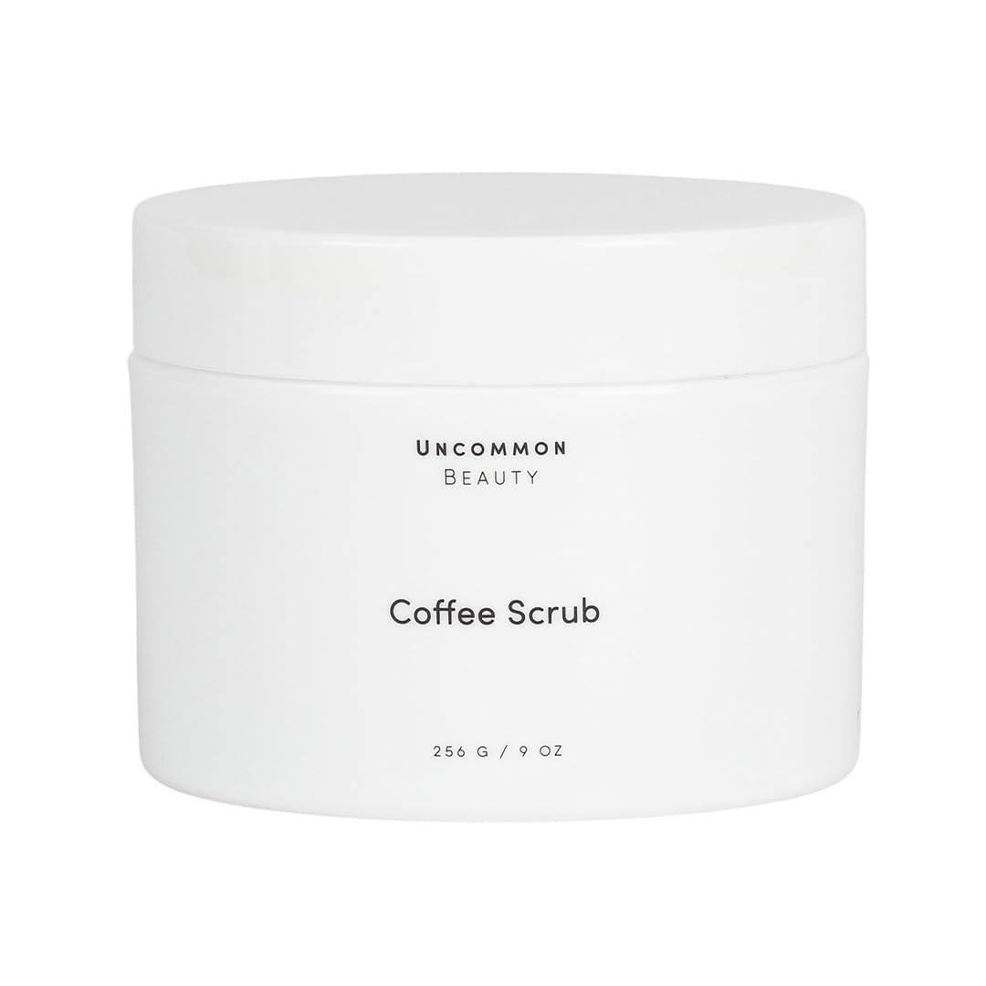 Coffee Scrub - Exfoliating and Hydrating Body Scrub - Dry Scrub with Coconut Oil and Cocoa Butter - All Skin Types, Vegan, Cruelty Free, Synthetic Fragrance Free, 9 OZ