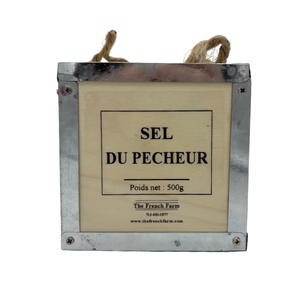 The French Farm Fisherman’s Salt Box – 17.64oz Gourmet Sea Salt for Seafood & Fish – Premium French Seasoning for Grilling, Roasting & Cooking – All-Natural, Handcrafted Flavor Enhancer
